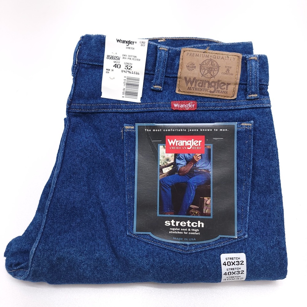 Deadstock 90s WRANGLER Stretch Jeans 40 x 32 85860SW Made In USA
